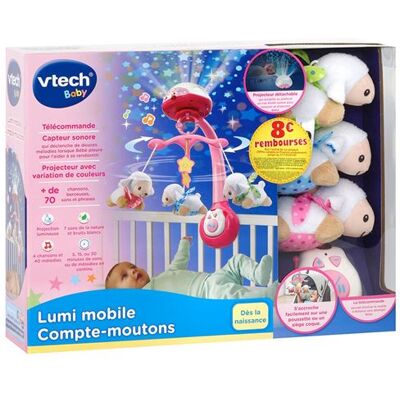 Interactief speelgoed Vtech Baby Lumi Mobiel Schaapje Tellen Roze Interactief speelgoed Vtech Baby Lumi Mobiel Schaapje Tellen Roze