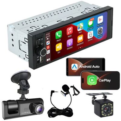SZSMART CR3 MP5 6,86" 1-Din universele autoradio met Android en Apple CarPlay, Bluetooth, FM-radio, achteruitrijcamera, dashcam en microfoon SZSMART CR3 MP5 6,86" 1-Din universele autoradio met Android en Apple CarPlay, Bluetooth, FM-radio, achteruitrijcamera, dashcam en microfoon