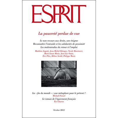 Esprit - La pauvreté perdue de vue Esprit - La pauvreté perdue de vue