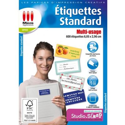 Micro Application MA ETIQUETTE STANDARD FR MULTI X600 - Micro Application MA ETIQUETTE STANDARD FR MULTI X600 -