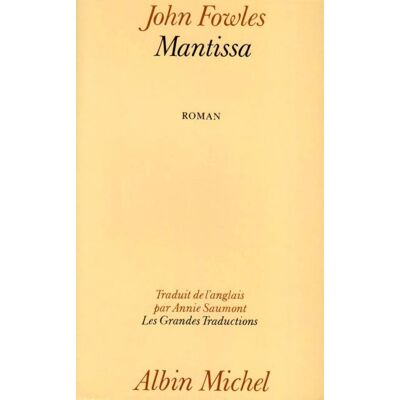 Albin Michel MANTISSA Albin Michel MANTISSA