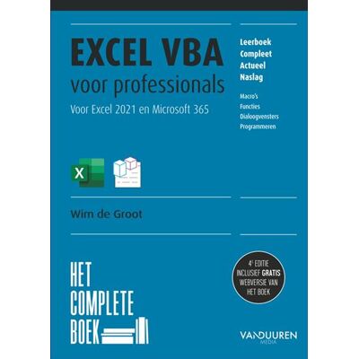 Van Duuren Media Excel VBA voor professionals Van Duuren Media Excel VBA voor professionals