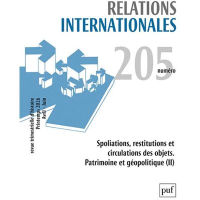 Puf RELATIONS INTERNATIONALES,2026-1 Puf RELATIONS INTERNATIONALES,2026-1