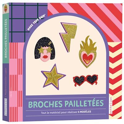 Fleurus BROCHES PAILLETEES TOUT LE MATERIEL POUR REALISER 5 MODELES Fleurus BROCHES PAILLETEES TOUT LE MATERIEL POUR REALISER 5 MODELES