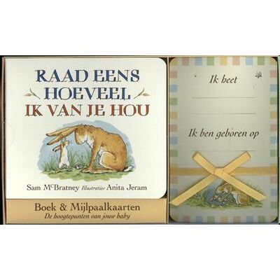 Lemniscaat Raad eens hoeveel ik van je hou Boek & Mijlpaalkaarten Lemniscaat Raad eens hoeveel ik van je hou Boek & Mijlpaalkaarten