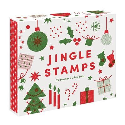 Princeton Architectural Press Jingle Stamps: 22 Stamps + 2 Ink Pads Princeton Architectural Press Jingle Stamps: 22 Stamps + 2 Ink Pads