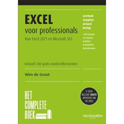 Van Duuren Media Excel voor professionals Van Duuren Media Excel voor professionals