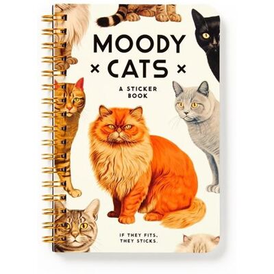 Abrams Moody Cats Sticker Book Abrams Moody Cats Sticker Book