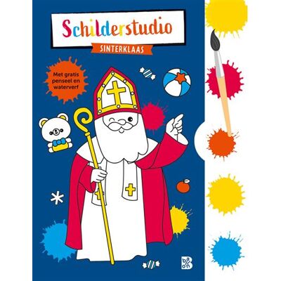 Standaard Uitgeverij Strips, Kids, Digits Kleurboek met verfpalet en penseel Sinterklaas Standaard Uitgeverij Strips, Kids, Digits Kleurboek met verfpalet en penseel Sinterklaas