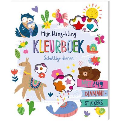 Interstat B.V. Mijn bling-bling kleurboek - Schattige dieren Interstat B.V. Mijn bling-bling kleurboek - Schattige dieren