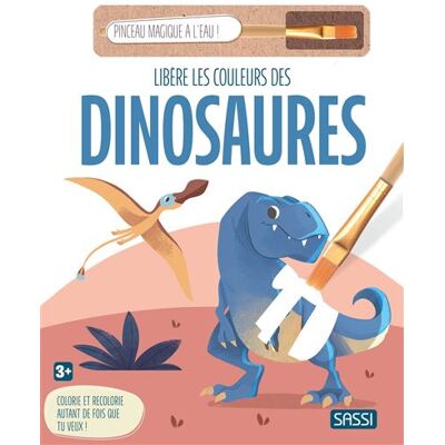 Sassi LIBERE LES COULEURS DES DINOSAURES (+ PINCEAU MAGIQUE A L'EA Sassi LIBERE LES COULEURS DES DINOSAURES (+ PINCEAU MAGIQUE A L'EA