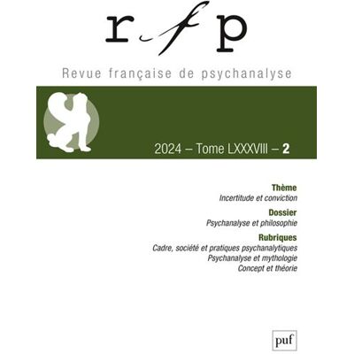 Puf FRANCAISE DE PSYCHANALYSE,88-2 Puf FRANCAISE DE PSYCHANALYSE,88-2