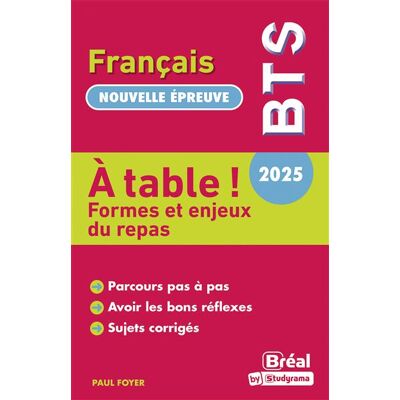 Bréal THEME DE BTS FRANCAIS 2025-2026 Bréal THEME DE BTS FRANCAIS 2025-2026