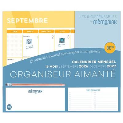 Editions 365 ORGANISEUR AIMANTE CALENDRIER MENSUEL (SEPT.2026-DEC.2027) Editions 365 ORGANISEUR AIMANTE CALENDRIER MENSUEL (SEPT.2026-DEC.2027)