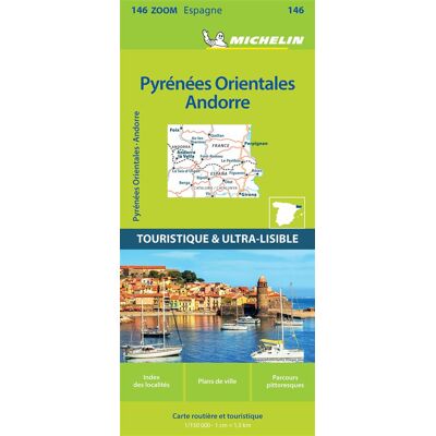 MICHELIN Pyrenees Orientales, Andorre Cartes Zoom Kaarten MICHELIN Pyrenees Orientales, Andorre Cartes Zoom Kaarten