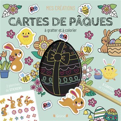 Grund CARTES DE PAQUES A GRATTER ET A COLORIER Grund CARTES DE PAQUES A GRATTER ET A COLORIER