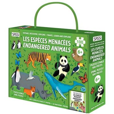 Sassi LES ESPECES MENACEES (+ PUZZLE 100 PIECES) (FR.ANGLAIS) Sassi LES ESPECES MENACEES (+ PUZZLE 100 PIECES) (FR.ANGLAIS)