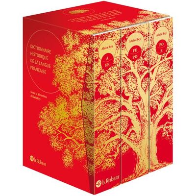 Le Robert Dictionnaire Historique de la langue française - coffret 3 volumes - rouge Le Robert Dictionnaire Historique de la langue française - coffret 3 volumes - rouge