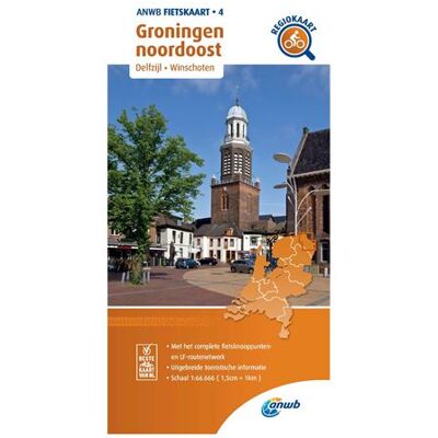 ANWB Media Fietskaart 4 - Groningen Noordoost (Delfzijl, Winschoten) ANWB Media Fietskaart 4 - Groningen Noordoost (Delfzijl, Winschoten)