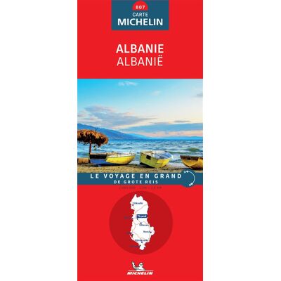 ALBANIE 2024 MICHELIN WEGENKAART ALBANIE 2024 MICHELIN WEGENKAART