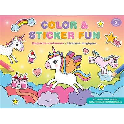 Chantecler COLOR & STICKER FUN - MAGISCHE EENHOORNS Chantecler COLOR & STICKER FUN - MAGISCHE EENHOORNS
