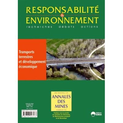 ESKA Responsabilite et environnement n75 juillet 2014 transports terrestres et develo ESKA Responsabilite et environnement n75 juillet 2014 transports terrestres et develo