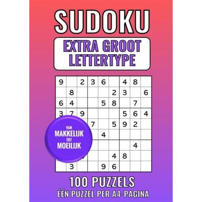 Brave New Books Sudoku Extra Groot Lettertype - van Makkelijk tot Moeilijk - 100 Puzzels - Eén Puzzel per A4-Pagina Brave New Books Sudoku Extra Groot Lettertype - van Makkelijk tot Moeilijk - 100 Puzzels - Eén Puzzel per A4-Pagina