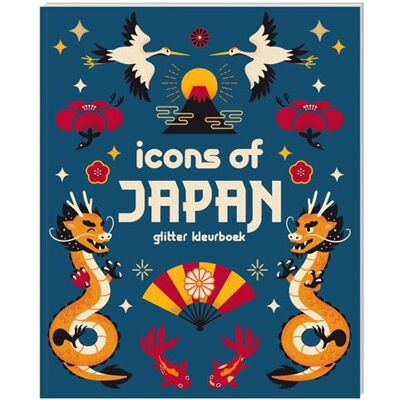 Interstat B.V. Glitter kleurboeken voor volwassenen - Icons of Japan Interstat B.V. Glitter kleurboeken voor volwassenen - Icons of Japan