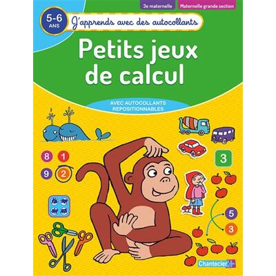 Chantecler Petits jeux de calcul (5-6 a.) - (J'apprends avec des autocollants) Chantecler Petits jeux de calcul (5-6 a.) - (J'apprends avec des autocollants)