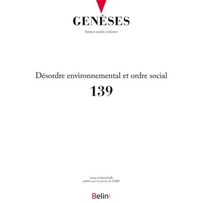 Puf GENESES,139:PRENDRE EN COMPTE (OU PAS) LA CRISE ECOLOGIQUE Puf GENESES,139:PRENDRE EN COMPTE (OU PAS) LA CRISE ECOLOGIQUE