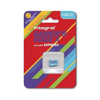 Integral Gamer's Edge X - Flashgeheugenkaart - 128 GB - A1 / Video Class V30 / UHS-I U3 / Class10 - microSDXC Express Integral Gamer's Edge X - Flashgeheugenkaart - 128 GB - A1 / Video Class V30 / UHS-I U3 / Class10 - microSDXC Express