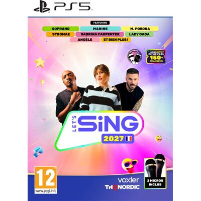 THQ Nordic Let's Sing Hits Français 2027 + 2 Micros Ps5 THQ Nordic Let's Sing Hits Français 2027 + 2 Micros Ps5