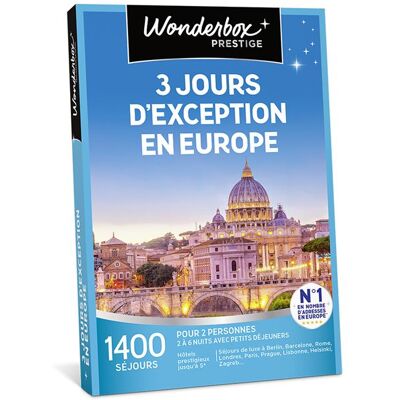 Cadeaubox Wonderbox 3 Jours D'Exception En Europe - FR Cadeaubox Wonderbox 3 Jours D'Exception En Europe - FR