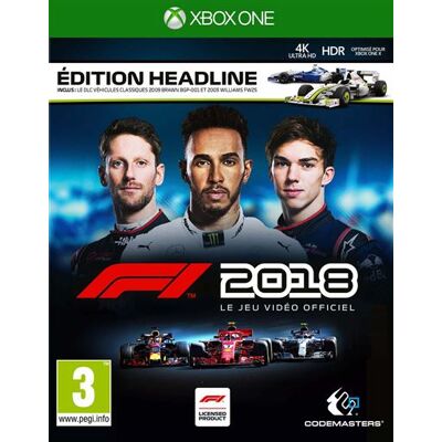Codemasters F1 2018 Édition Headline Xbox One Codemasters F1 2018 Édition Headline Xbox One