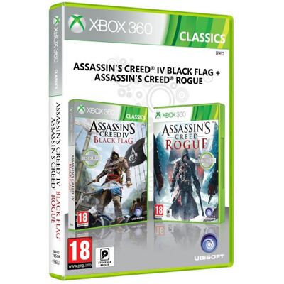 Ubisoft Compilation Assasin's Creed 4 Black Flag + Assasin's Creed Rogue Xbox 360 Ubisoft Compilation Assasin's Creed 4 Black Flag + Assasin's Creed Rogue Xbox 360