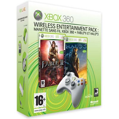 Microsoft Xbox 360 Wireless Entertainment Pack - spelpad - draadloos Microsoft Xbox 360 Wireless Entertainment Pack - spelpad - draadloos