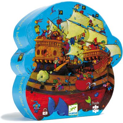 Djeco De Boot Van Barberousse - Puzzel Silhouet 54 Stuks - Puzzel Djeco De Boot Van Barberousse - Puzzel Silhouet 54 Stuks - Puzzel