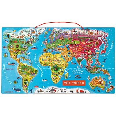Janod PUZZLE MONDE MAGNETIQUE VERSION ANGLAISE Janod PUZZLE MONDE MAGNETIQUE VERSION ANGLAISE
