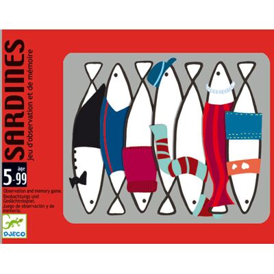 Djeco Gezelschapsspel Sardines Franstalige Versie - Gezelschapsspelen Djeco Gezelschapsspel Sardines Franstalige Versie - Gezelschapsspelen