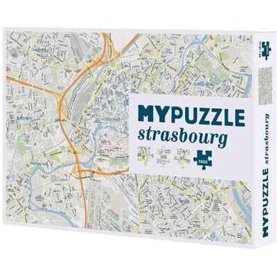 Helvetiq Straatsburg Puzzel 1000 stukjes Helvetiq Straatsburg Puzzel 1000 stukjes