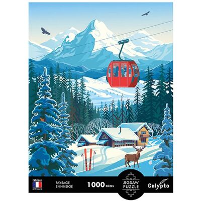 Sentosphère Puzzel Paysage Enneigé 1000 Stukjes - Puzzel Sentosphère Puzzel Paysage Enneigé 1000 Stukjes - Puzzel