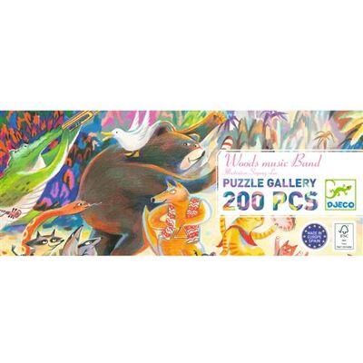 Djeco Woods Music Band Puzzel 200 Stukjes - Puzzel Djeco Woods Music Band Puzzel 200 Stukjes - Puzzel