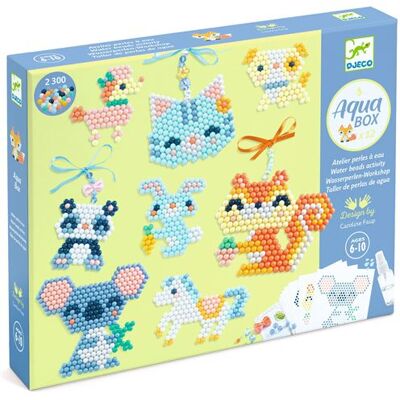 Djeco Creatiefspel Aqua box Fourrure Franstalige versie Djeco Creatiefspel Aqua box Fourrure Franstalige versie
