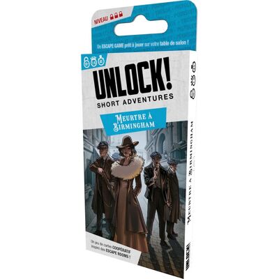 Asmodee Ontsnappingsspel Unlock Short Adventures Moord in Birmingham Asmodee Ontsnappingsspel Unlock Short Adventures Moord in Birmingham