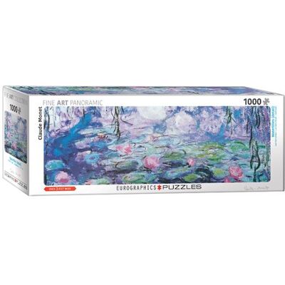 Eurographics panoramische puzzel - Claude Monet: Waterlelies, 1000 stukjes Eurographics panoramische puzzel - Claude Monet: Waterlelies, 1000 stukjes