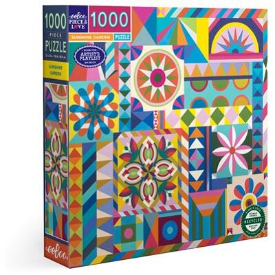 Sunshine Garden Eeboo Puzzel 1000 Stukjes - Puzzel Sunshine Garden Eeboo Puzzel 1000 Stukjes - Puzzel