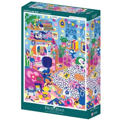 Alize Pieces & Peace Nostalgie 90s Puzzel 1000 Stukjes - Puzzel Alize Pieces & Peace Nostalgie 90s Puzzel 1000 Stukjes - Puzzel