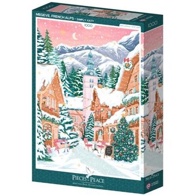 Alize Pieces & Peace Megève, Franse Alpen Puzzel 1000 Stukjes - Puzzel Alize Pieces & Peace Megève, Franse Alpen Puzzel 1000 Stukjes - Puzzel