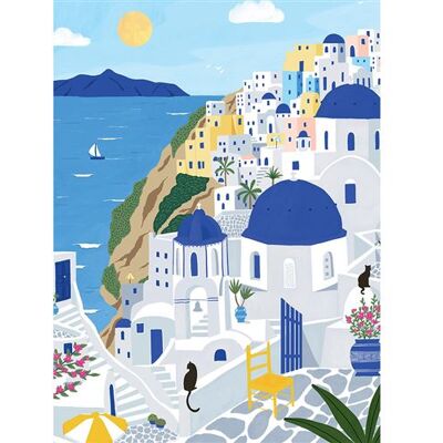 Alize Pieces & Peace Santorini Minipuzzel 96 Stukjes - Puzzel Alize Pieces & Peace Santorini Minipuzzel 96 Stukjes - Puzzel
