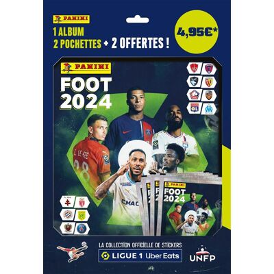 Panini Foot 2024 Ligue 1 Collectible Card Album met 2 sleeves en 2 gratis kaarten Panini Foot 2024 Ligue 1 Collectible Card Album met 2 sleeves en 2 gratis kaarten